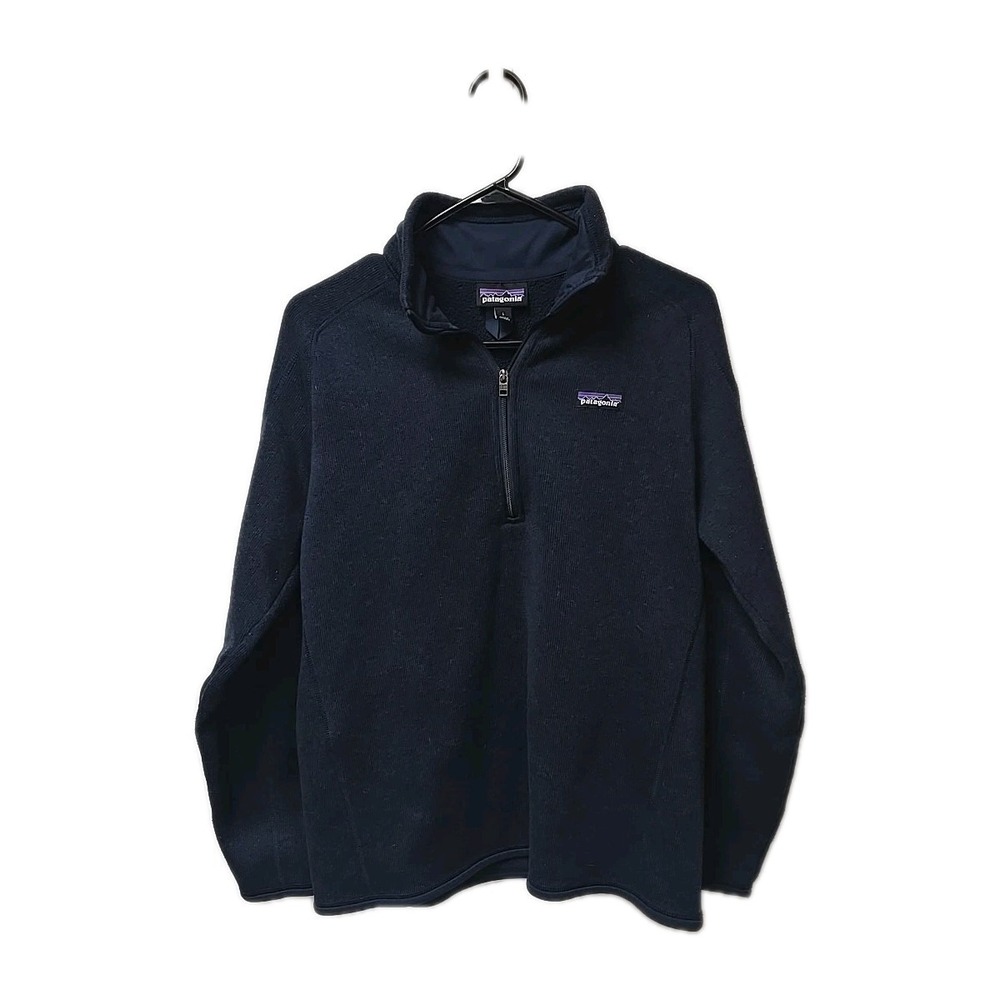 Patagonia Better Sweater 1/4 Zip Mens Large L Navy Blue Fleece Pullover Gorpcore